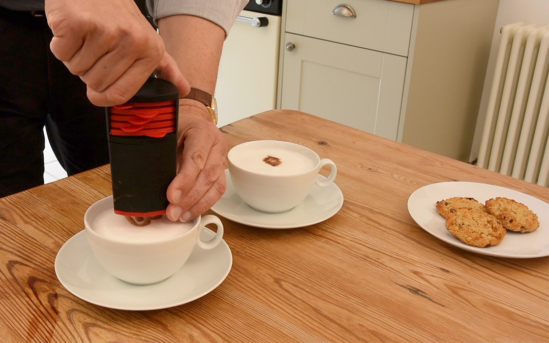 aerolatte cappuccino artist video windmill creative news